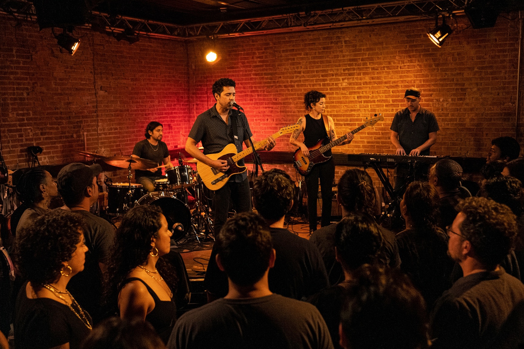 A packed Albuquerque music room